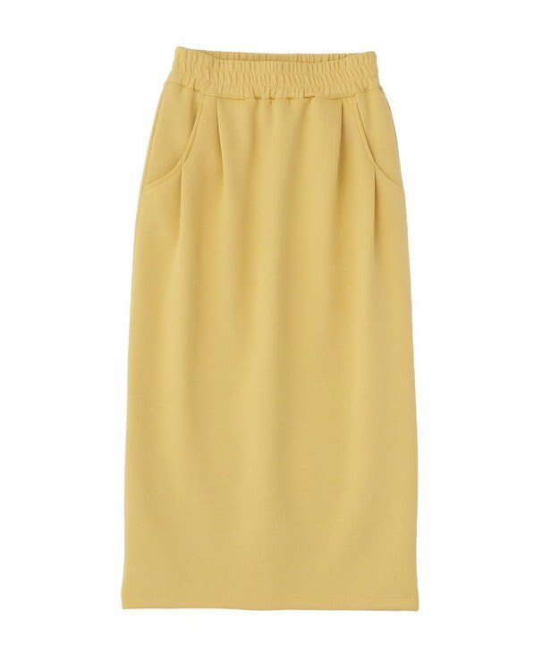 Green Parks ウエストタックＩラインカットスカート Yellow