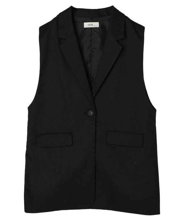 earth music&ecology テーラードジレ Black