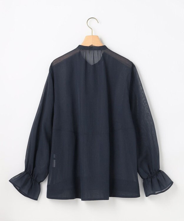 組曲 【先行予約】エアリーボイルシアー ブラウス ネイビー系