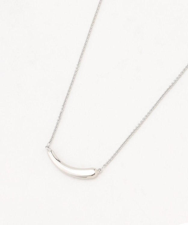 J.PRESS LADIES 【リバーシブル】エポバー ネックレス シルバー×ネイビー系