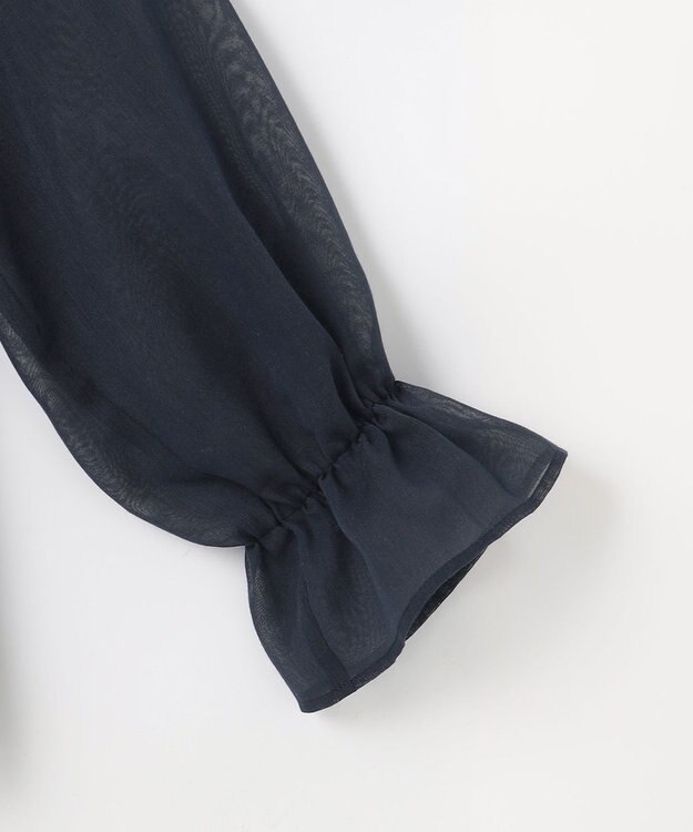 組曲 【先行予約】エアリーボイルシアー ブラウス ネイビー系