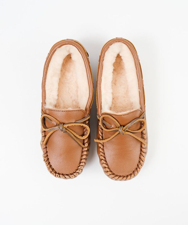 BONTRE 【EMU Australia/エミュオーストラリア】ムートンモカシンローファー ブラウン