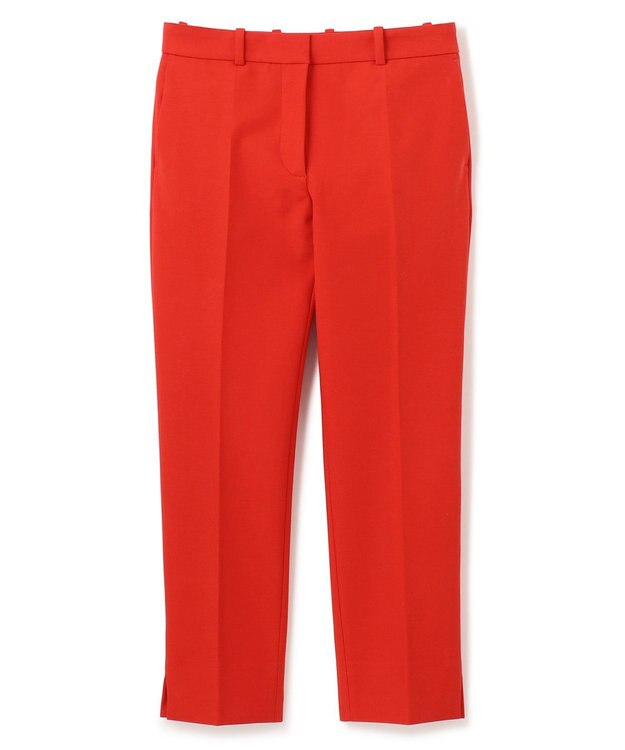 JOSEPH バイストレッチトワル　クロップドトラウザーズ Crimson