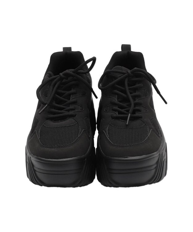 WEGO 【SMLサイズ展開】ボリュームスニーカー ブラック