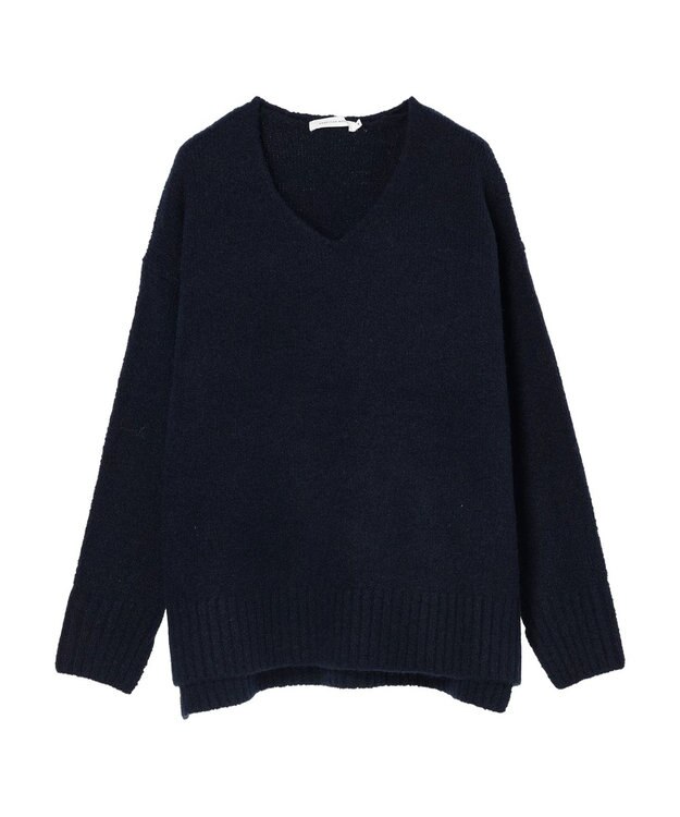 AMERICAN HOLIC ＭｉｘヤーンＶネックニットプルオーバー Navy