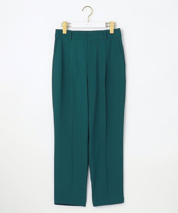 ANY SIS S 【接触冷感・UVカット・速乾】コンフォートビューティサテン パンツ ディープグリーン