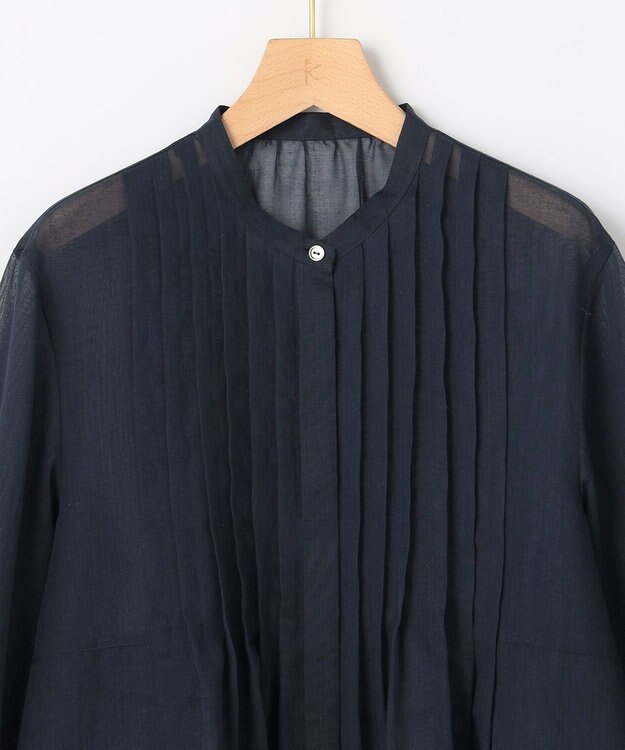 組曲 【先行予約】エアリーボイルシアー ブラウス ネイビー系