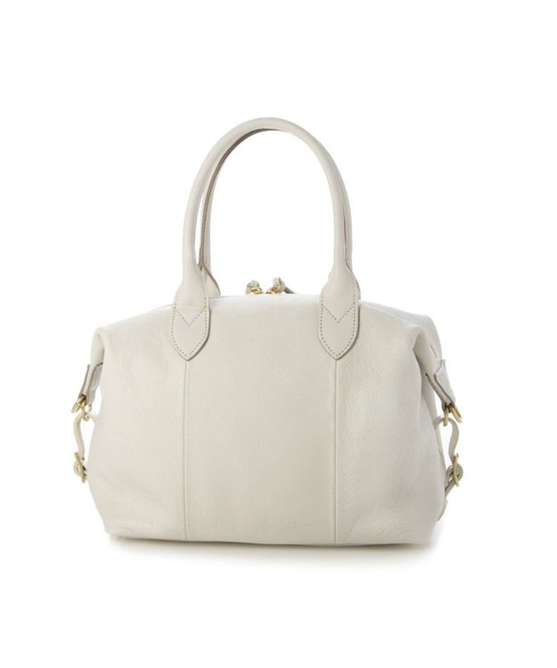 UNBILLION perche 姫路エアリーレザー2wayボストンバッグS アイボリー