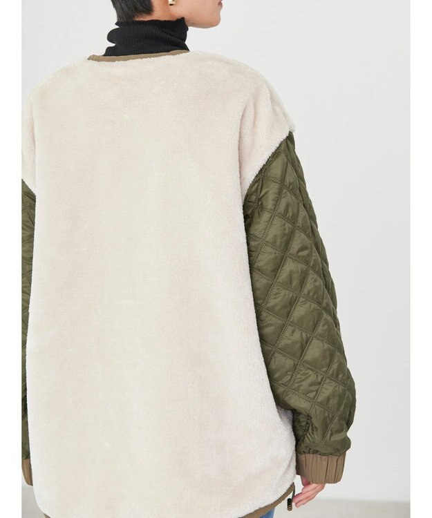 AMERICAN HOLIC キルポカリバーシブルキルティングミディコート Khaki