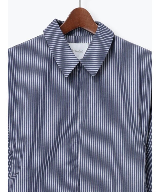 Te chichi サイドホックフロントジップワンピース ブルー