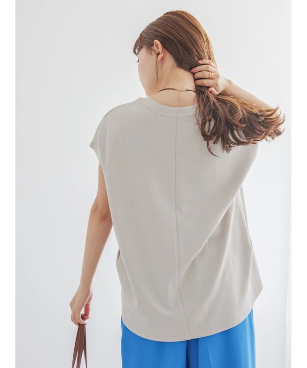 AMERICAN HOLIC キレイＣｏｔｔｏｎフレンチスリーブカットプルオーバー Gray Beige