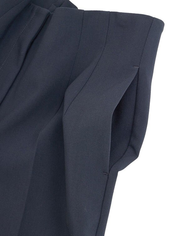 YECCA VECCA スタイルアップテーパードパンツ Navy