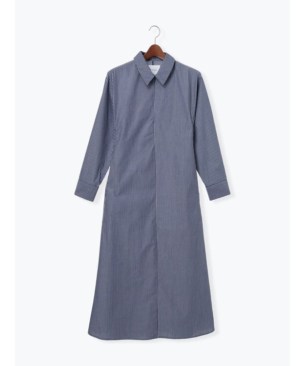 Te chichi サイドホックフロントジップワンピース ブルー