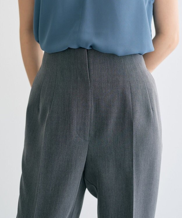 YECCA VECCA スタイルアップテーパードパンツ Gray