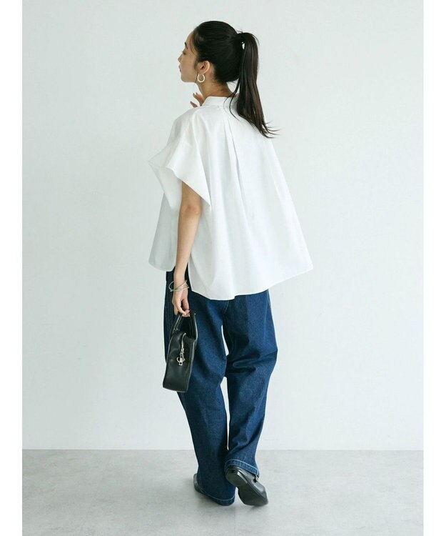 CRAFT STANDARD BOUTIQUE 【ユニセックス】デニム2タックワイドテーパードパンツ Dark Indigo