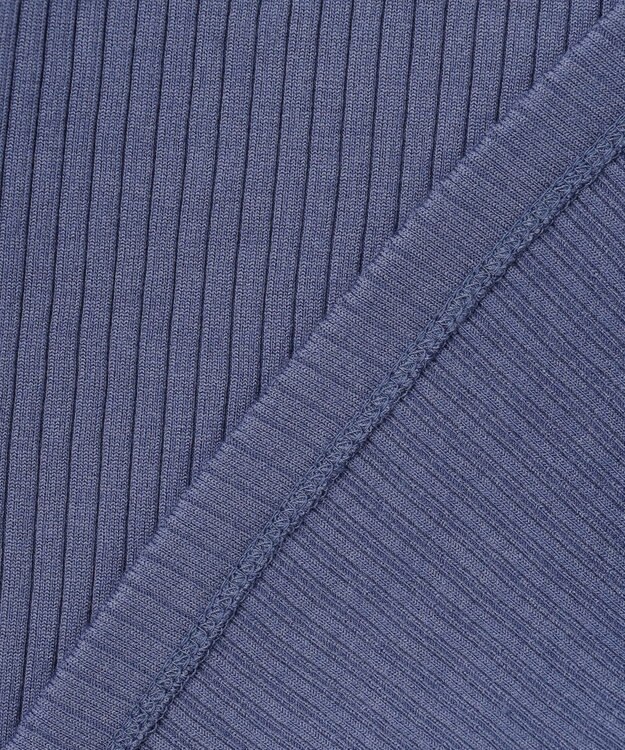 23区 【Indian Factory】シャイニーワイドリブ カットソー サックスブルー系