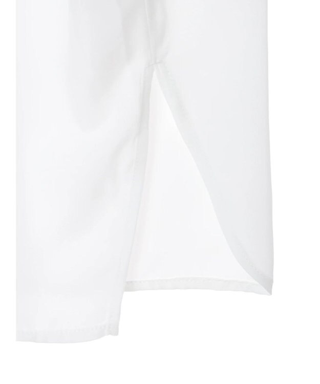 Green Parks ＳＥＴ２点Ｖネックベスト＋７分袖ミディシャツワンピース Gray Mixture