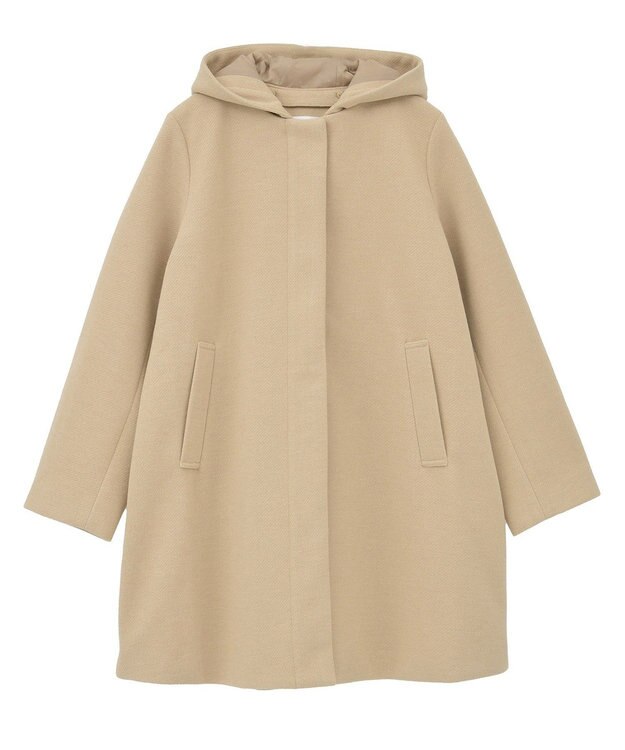 Green Parks ２ｗａｙフード取り外しＡラインコート Beige