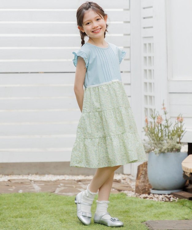 組曲 KIDS 【150-160㎝】 petit marguerite ドッキングワンピース ライトイエロー