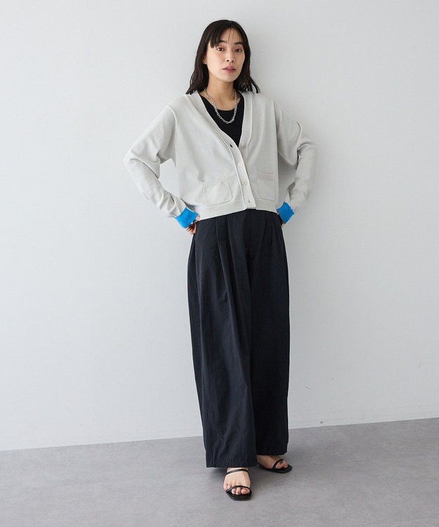 CRAFT STANDARD BOUTIQUE コットンナイロンカーブパンツ Black