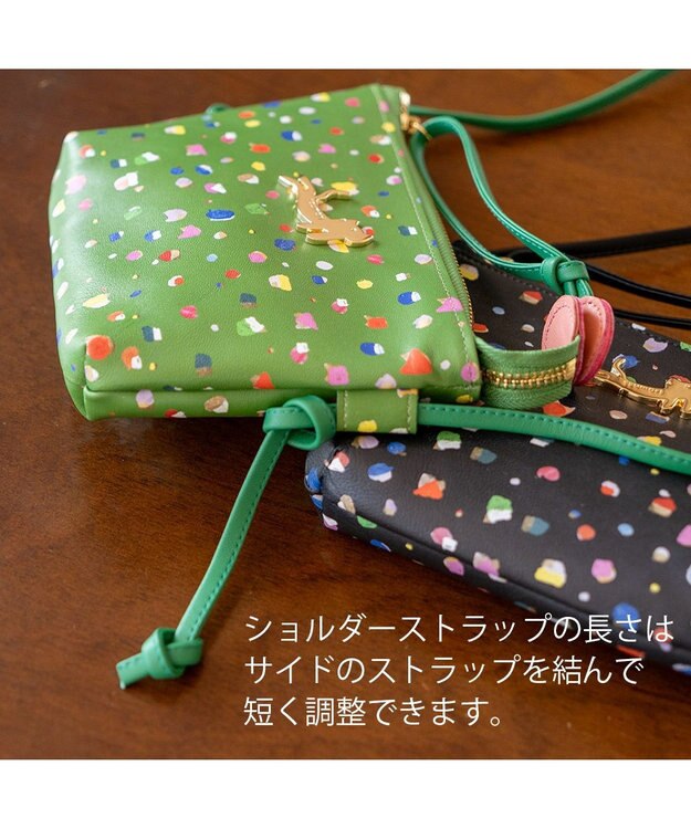 tsumori chisato CARRY てんてん ショルダーバッグ ミニバッグ グリーン