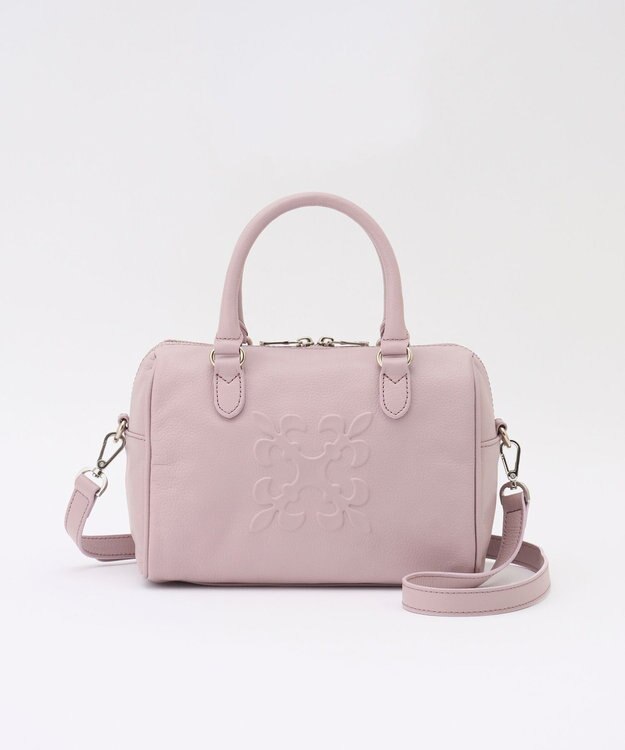 russet 《composition》レザー2WAYミニボストンバッグ（CE-1684） DustyPink