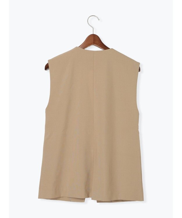 Te chichi 麻調Yカラージレ ベージュ