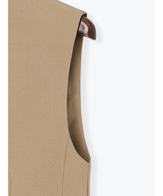 Te chichi 麻調Yカラージレ ベージュ