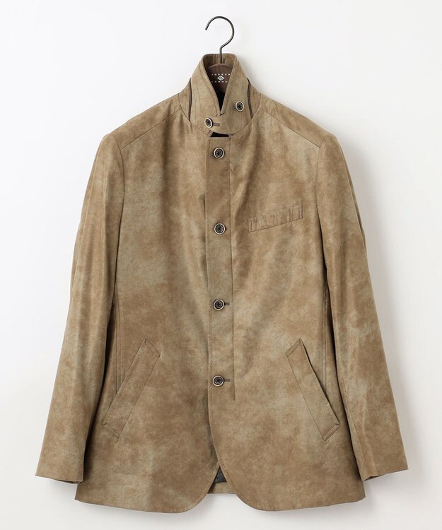 JOSEPH ABBOUD 【軽量/スウェードタッチ/撥水】ライトスウェード ジャケット ベージュ系