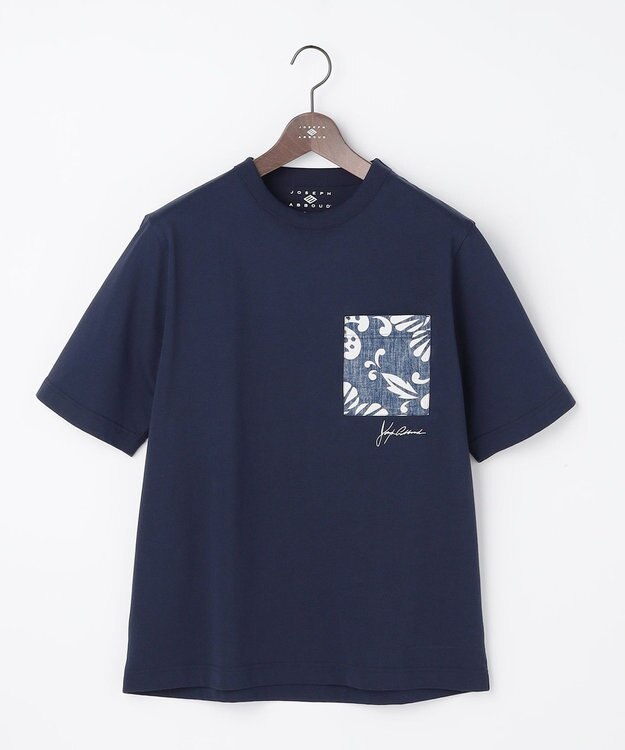 JOSEPH ABBOUD 【キングサイズ・KAHALAコラボレーション・JAPANファブリック】カハラアロハ Tシャツ ネイビー系