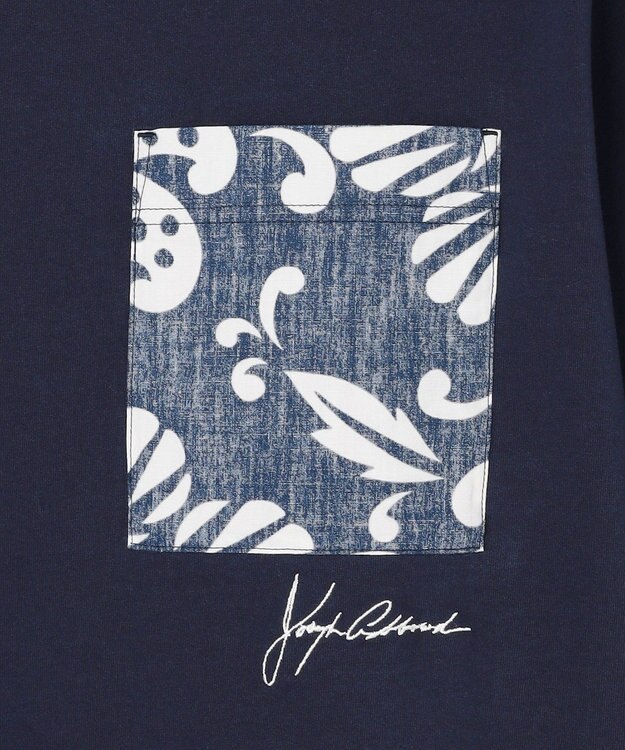 JOSEPH ABBOUD 【キングサイズ・KAHALAコラボレーション・JAPANファブリック】カハラアロハ Tシャツ ネイビー系
