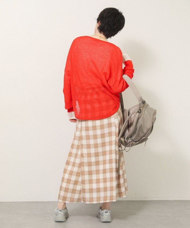 Green Parks シアーニットプルオーバー Orange