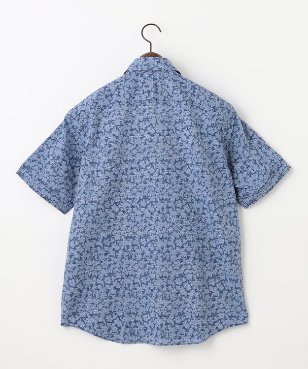 JOSEPH ABBOUD 【清涼感】テクスチャライズドライ フラワーエアリノ シャツ ネイビー系6