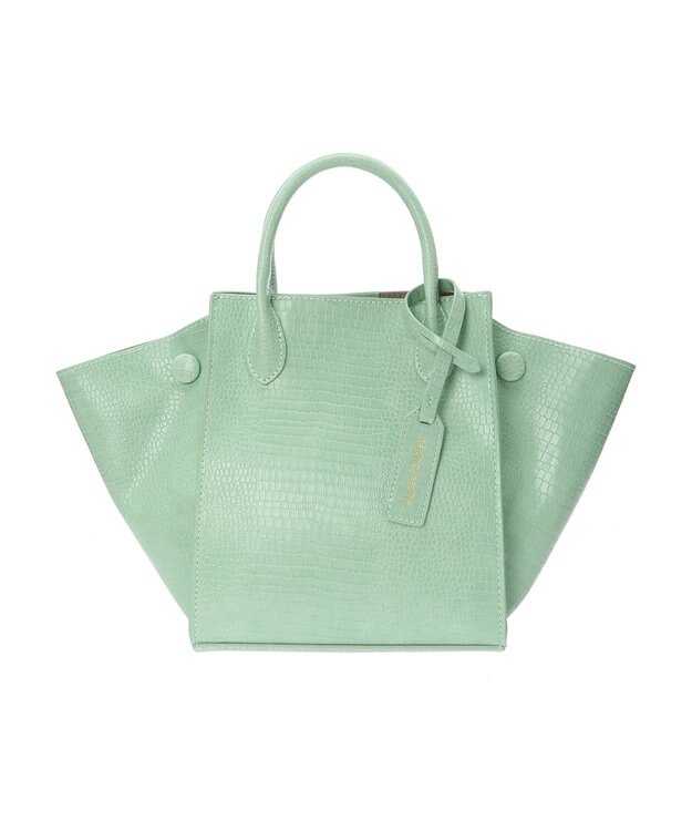 Green Parks ・ｃａｃｈｅ　ｃａｃｈｅ　サイドボタン２ＷＡＹトート Green