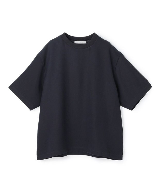 UNFILO MENS ダブルクロス クルーTEE ネイビー