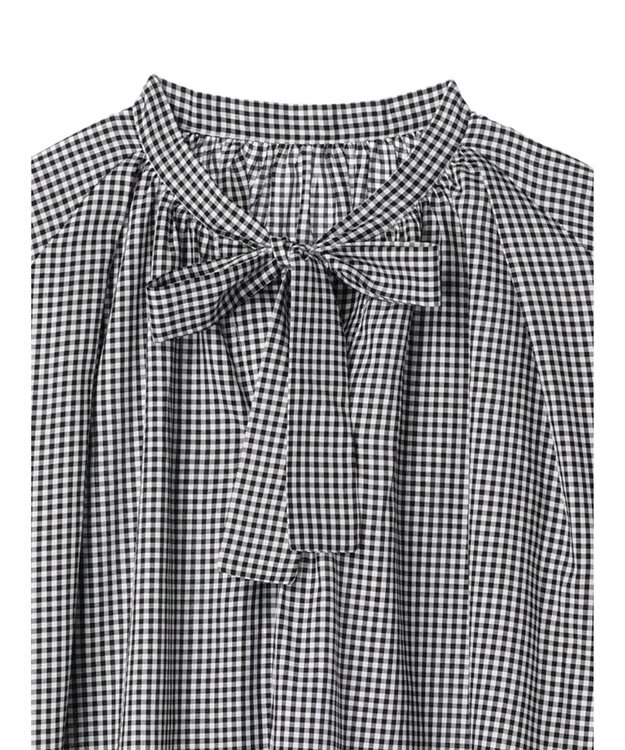 AMERICAN HOLIC イージーケア２ＷＡＹボウタイブラウス Gingham Check
