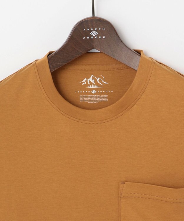 JOSEPH ABBOUD MOUNTAIN 【UNISEX】ASHA_OGリップコンビＴシャツ キャメル系