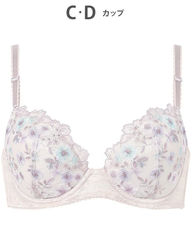 Wing ブラジャー バストとカップのすきまにフィット 自然にボリュームメイク ソフトなつけごこち 【スキマフィットブラ】 ブラ KB2367 ウイング／ワコール チャコールグレー