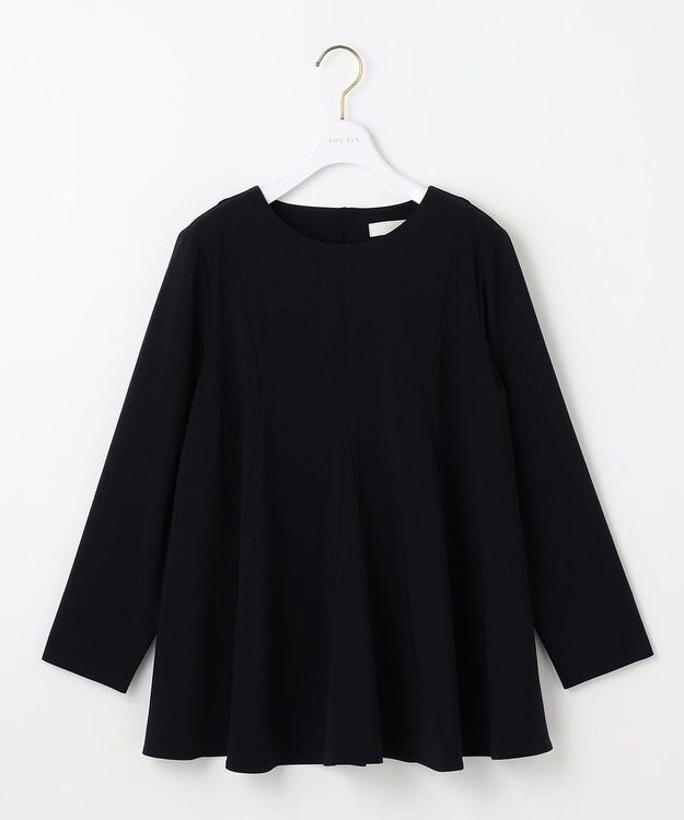 ANY SIS L 【洗える】セレモニーダブルクロス ブラウス ネイビー