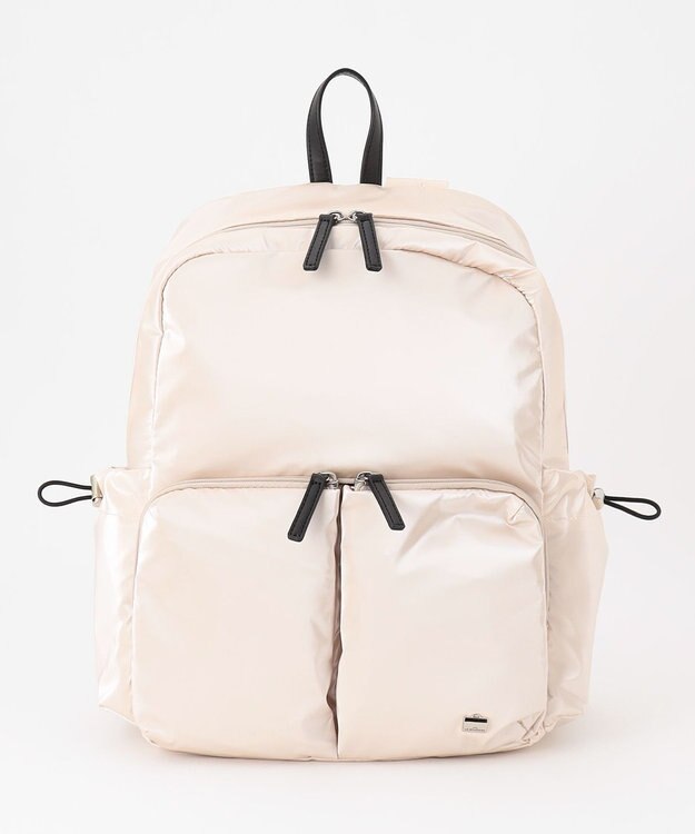 LA BAGAGERIE メタリックドロストポケット　リュックサック アイボリー