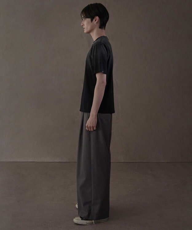 WEGO ピアス付きT（SS） スミクロ