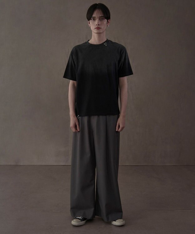 WEGO ピアス付きT（SS） スミクロ