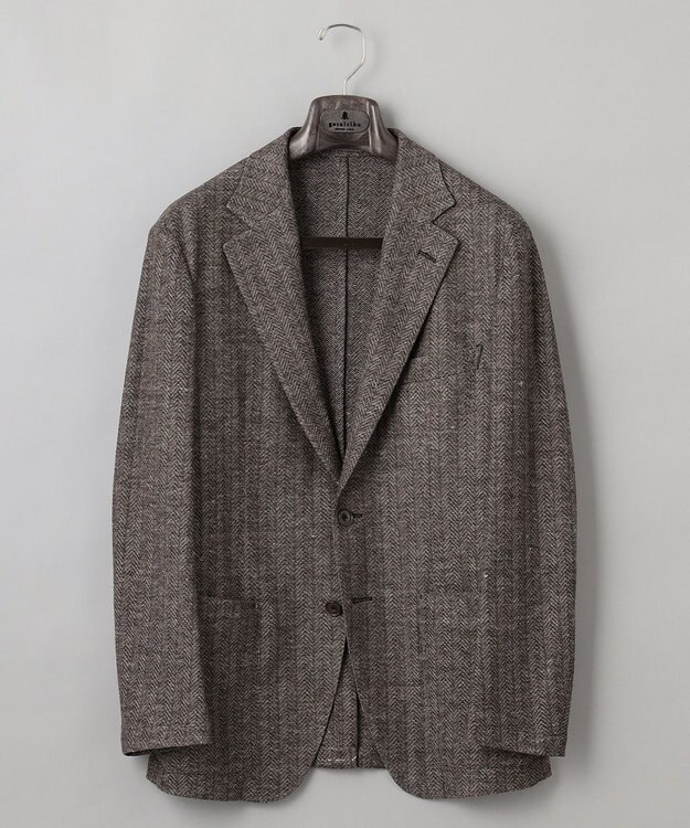 GOTAIRIKU 【宮田毛織】リネンジャージー カーディガンジャケット ダークブラウン系8