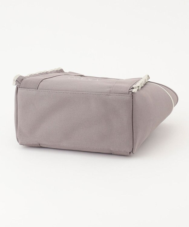 TOCCA FRILL CANVASTOTE キャンバストートバッグ ライトグレー系