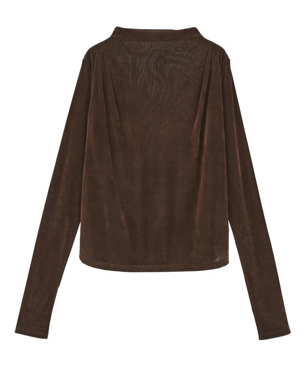 Green Parks ・ＡＮＤＳＥＡＲＣＨ　シアーベロアボトルネックロンＴＥ Brown