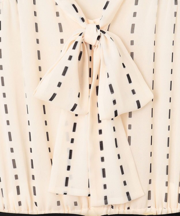 GRACE CONTINENTAL ドットストライププリントワンピース キナリ