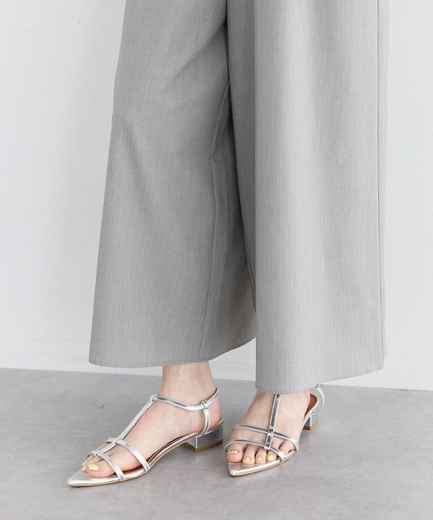 YECCA VECCA ラッフルキャミオールインワン Gray