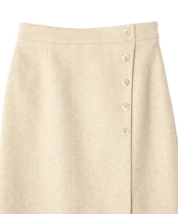 CRAFT STANDARD BOUTIQUE ラップ風Iラインスカート Light Beige