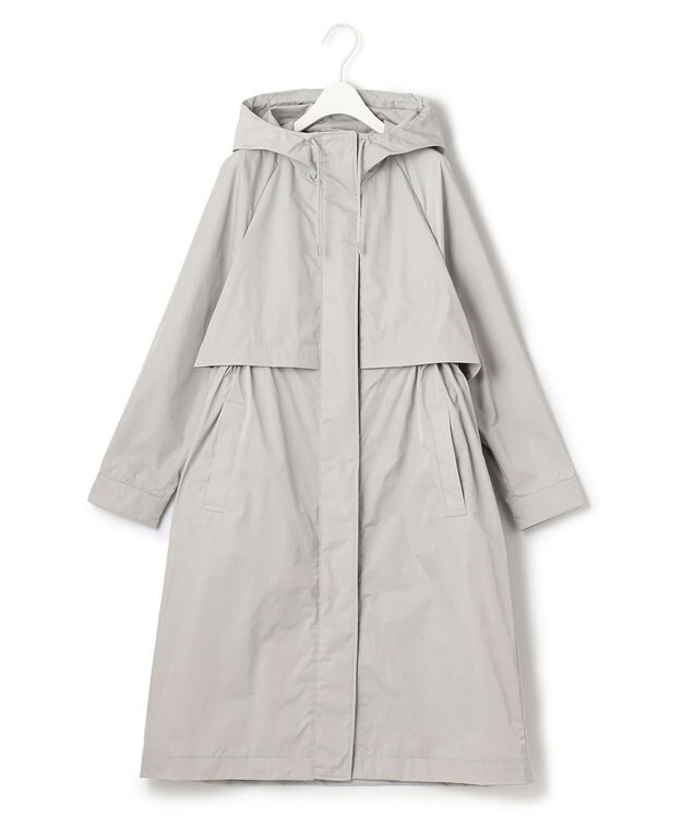 ICB メモリーツイル フーデットコート トープ系