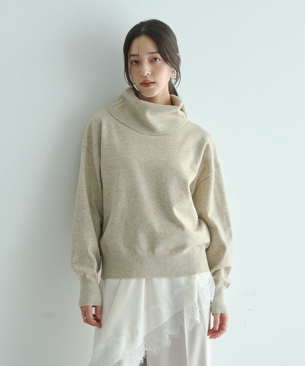 YECCA VECCA オフタートルネックニット Black